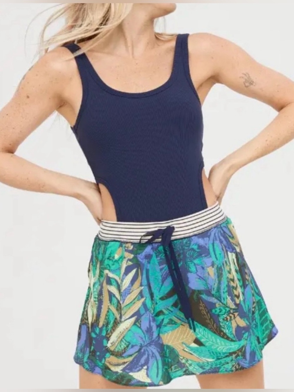 Offline by Aerie Cut-out Romper Dress